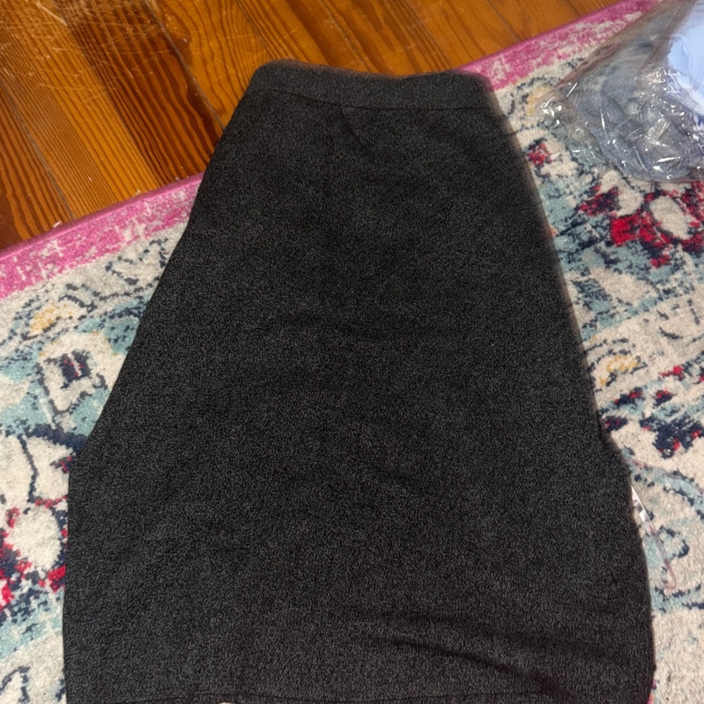 Eileen Fisher Deep Gray Pencil Skirt